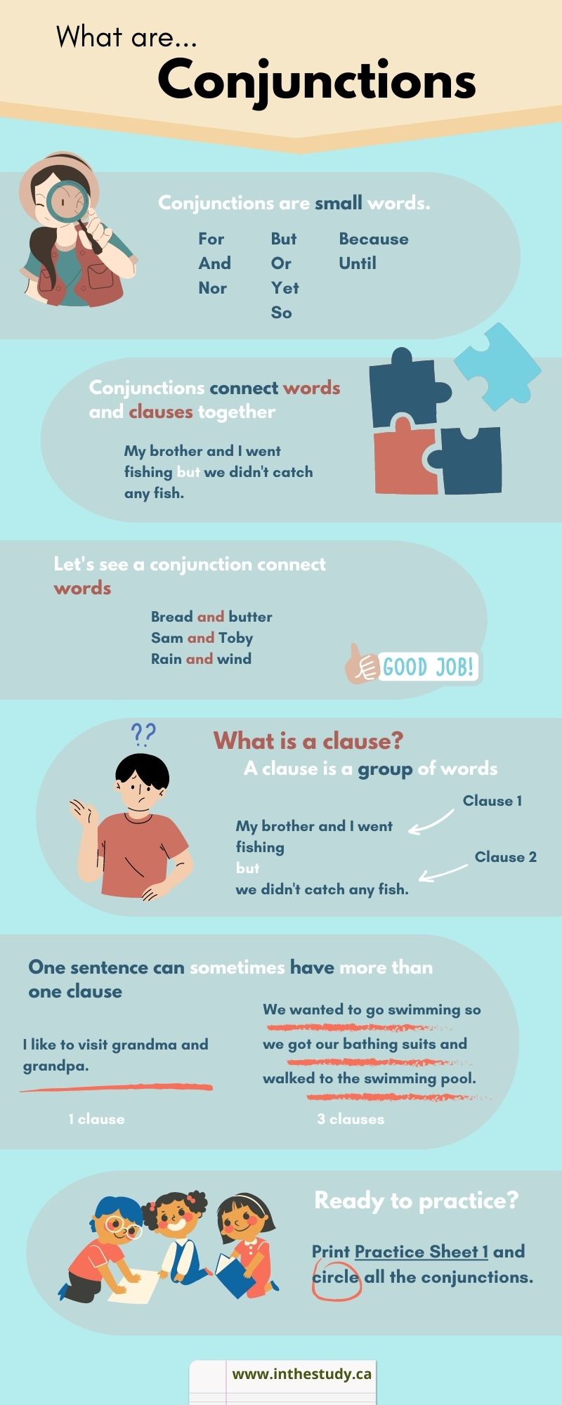 Conjunctions – inthestudy